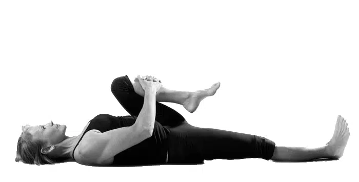 Sciatica Pain Relief Yoga Pose Knee Raise