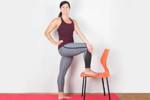 Sciatica Pain Relief Yoga Pose Standing Twist
